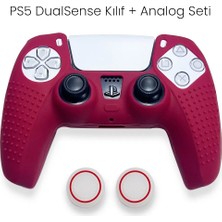 Cosmostech Ps5 Dualsense Uyumlu Silikon Kılıf + Analog Başlık Seti