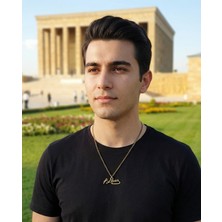 Vintage Takı Bakır Kaplama Atatürk Imzalı Minimalist Kolye & Cumhuriyet Ruhu Atatürk Imzalı Zarif Kolye