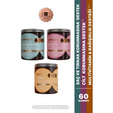 Gummylab Hair & Nail + Beauty + Super 3'lü Avantaj Paketi – 60 Gummy