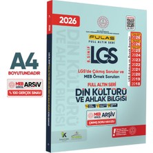 Karakutu Yayınları 2026 8.Sınıf Full LGS Altın Seri FULAS Din Kültürü ve Ahlak Bilgisi Çıkmış Soru Bankası Modüler Set
