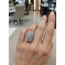Moda Gümüş 925 Ayar Gümüş Baget Kadın Yüzük