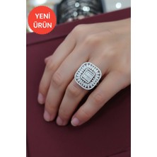 Moda Gümüş 925 Ayar Gümüş Baget Kadın Yüzük