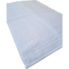 2 Li Ayak Izli Banyo Paspas 100 Pamuklu Ayak Havlusu 50X70 cm