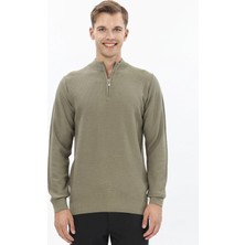 Finesuits Erkek Düz Yünlü Desenli Yünlü Kazak 2522201012.YBFR