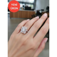 Moda Gümüş 925 Ayar Gümüş Baget Kadın Yüzük