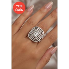 Moda Gümüş 925 Ayar Gümüş Baget Kadın Yüzük