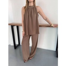 Vess Moda Halter Yaka Bluzlu Takım