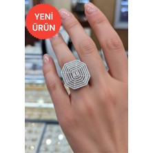 Moda Gümüş 925 Ayar Gümüş Baget Kadın Yüzük