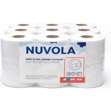 Nuvola Mini Içten Çekmeli Tuvalet Kağıdı 11 cm 4 kg 12 Rulo