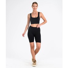 Leepsy Toparlayıcı Seamless Spor Şort Tayt - Form Şort