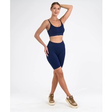 Leepsy Seamless Fitilli Toparlayıcı Biker Şort Tayt - Lya Şort