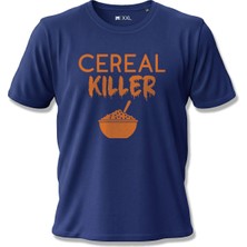 North Whiskers Cereal Killer Kelime Oyunu Baskılı %100 Pamuklu T-Shirt