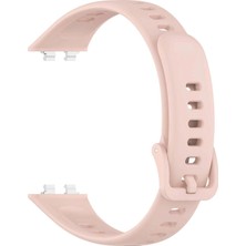 Caseonn Huawei Band 11 Kordon Tam Korumalı Spor Silikon Kordon Kayış Pudra