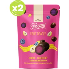 Toscani Sütlü Çikolata Kaplı Ayvalı ve Yaban Mersinli Meyve Draje 2 x 60GR