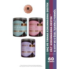 Gummylab Hair & Nail + Beauty + Sleep 3'lü Avantaj Paketi – 60 Gummy