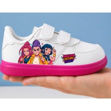 ALCdesing Amazoondesingshoes Logolu Girlss Baskılı Kız Çocuk Spor Ayakkabı ve Sneakers