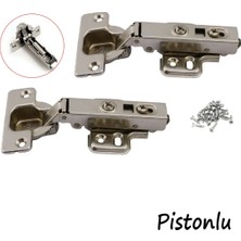 Karaaliler Pistonlu Menteşe Frenli Mutfak Vestiyer Dolabı Mobilya Kapak Kapağı Metal Düz Krom Tas Menteşe