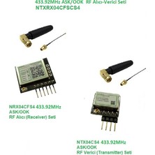 Egne 433.92MHz ASK/OOK RF Alıcı Verici Seti (NTXRX04CFSCS4)