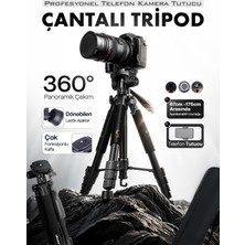 Ensiga A Plus Tripod 175 cm Profesyonel Telefon Kamera Tutucu Çantalı Tripod