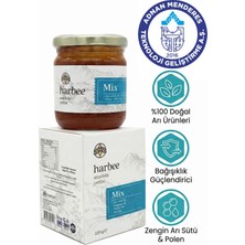 Harbee Mix %100 Doğal Karışım - Bal, Propolis, Arı Sütü ve Polen İçeren Güçlü Formül 220 gr