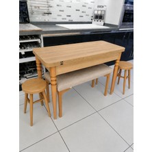 Güney Ahşap Mobilya 110 x 45 cm Katlanır Masa Bench Tabure