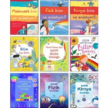 Tübitak Yayınları Fizik + Kimya + Matematik Bize Ne Anlatıyor? + Şekilli Matematik Sözlüğü + Şekilli Fizik Sözlüğü + Şekilli Kimya Sözlüğü + Bilim Sözlüğü + Bu Bilim Tam Senlik + Bilim Rehberi / 9lu