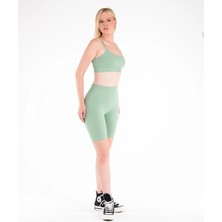 Leepsy Seamless Fitilli Toparlayıcı Biker Şort Tayt - Lya Şort