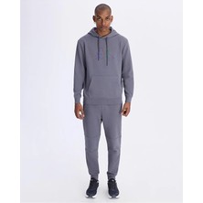 Kappa Logo Brian Hoodie Erkek Volkanik Gri Regular Hoodie