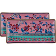 Roy King Royking Flower Of Life 26,5 cm 2'li Dikdörtgen Tabak Bsh 001