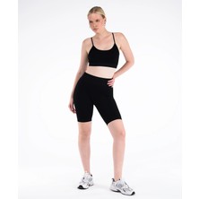 Leepsy Seamless Fitilli Toparlayıcı Biker Şort Tayt - Lya Şort