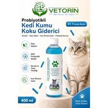 Kedi Kumu Koku Giderici Probiyotikli 400 ml – Vetorin Cat Litter Deodorizer