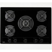 Teka HF LUX 70 5G AI AL TR CI Ankastre Kristal Wok Gözlü Cam Gazlı Ocak Döküm Izgara Siyah 70 cm 40229048