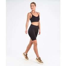Leepsy Seamless Fitilli Toparlayıcı Biker Şort Tayt - Lya Şort