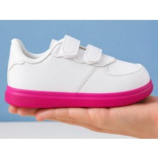 Lias Shoes Kız Çocuk Beyaz Pembe Taban Spor Ayakkabı