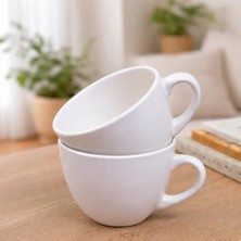 Giftmoda Klasik Seramik Kahve Kupası 2'li