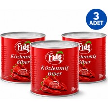 Fide Közlenmiş Biber 2,5 kg 3 Adet| A/9 Konserve Köz Biber Profesyonel Mutfak Boy