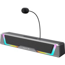 Havit SK221 Rgb Işıklı Gaming Soundbar, Oyuncu Hoparlörü - Bt 6.0 ve USB Bağlantılı Çıkarılabilir Mikrofonlu