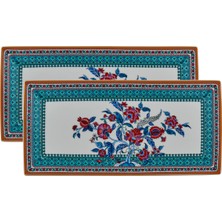 Roy King Royking Flower Of Life 30,5 cm 2'li Dikdörtgen Tabak Bsh 002