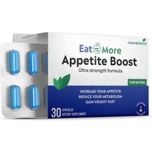 Eat More Eet More Appetite Boost Weight Gain Karbonhidrat Yardımcısı Bitkisel Gainer 30 Kapsül