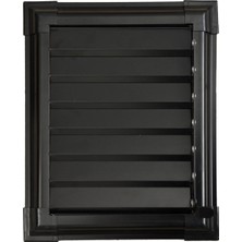 40 x 40 Alüminyum Siyah Banyo Wc Havalandırma Panjuru