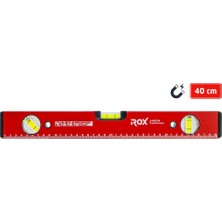 Rox 0347 Mıknatıslı Alüminyum Su Terazisi 40 cm