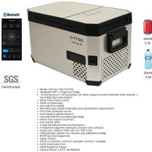 U-Frigo Oto Buzdolabı Leto Duo Çift Kapaklı 35LT 12V/24V