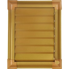 55 x 60  Alüminyum Altın Banyo Wc Havalandırma Panjuru