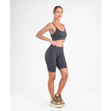 Leepsy Seamless Fitilli Toparlayıcı Biker Şort Tayt - Lya Şort