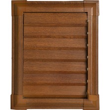 45 x 55  Alüminyum Ahşap Banyo Wc Havalandırma Panjuru