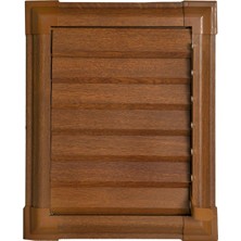55 x 55  Alüminyum Ahşap Banyo Wc Havalandırma Panjuru