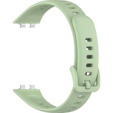 Caseonn Huawei Band 11 Pro Kordon Tam Korumalı Spor Silikon Kordon Kayış Açık Yeşil