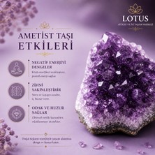 💜 Premium Doğal Ametist Taşı – 100 Gr Ham Ametist Kristal Parçaları | Lotus Atölye ve İyi Yaşam Merkezi