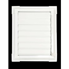 50 x 60 Alüminyum Beyaz Banyo Wc Havalandırma Panjuru