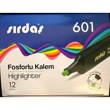 Sırdaş Fosforlu Kalem 12'li Paket Yeşil 601